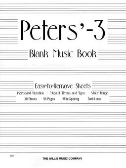 Peter's Blank Music Book 3 