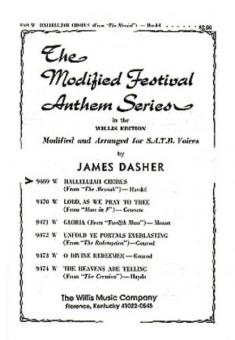 Hallelujah Chorus SATB Organ Or Piano 
