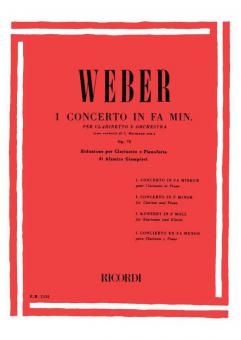 Concerto For Clarinet No.1 In F Minor Op.73 