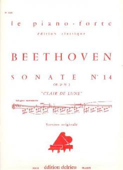 Sonate no14 Clair de Lune Op.27 no2 