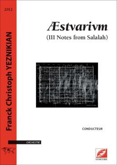 Æstvarivm. III Notes from Salalah 