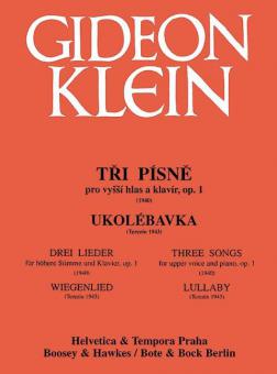 Tri Písne / Ukolébavka op. 1 