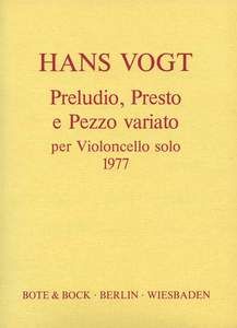 Preludio, Presto e Pezzo variato 