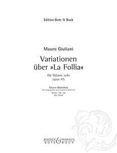 Variations About La Follia Op. 45 