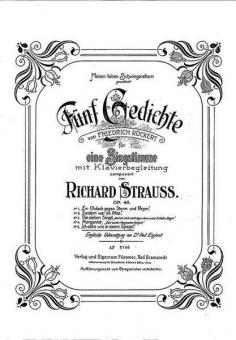 Five Poems by Friedrich Rückert Op. 46/5 Standard