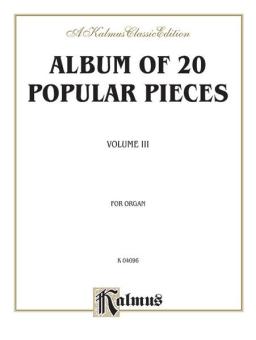 Album of 20 Popular Pieces for Organ Vol. 3 