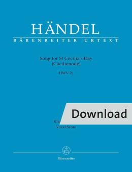 Chanson pour la Sainte-Cécile HWV 76 Download