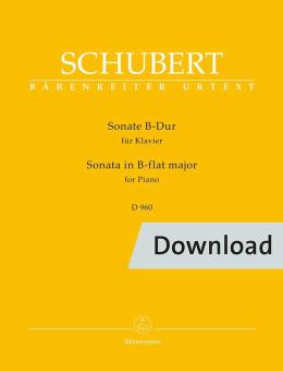 Sonate pour piano en si bémol majeur ré 960 Download