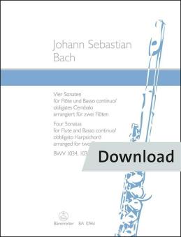 4 Sonates pour flûte et basse continue/clavecin obbligato BWV 1034, 1035, 1030, 1032 Download