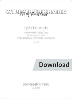 Musique lyrique en mémoire de Georg Trakl op. 88 