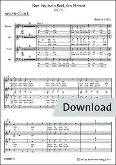 Nun lob, mein Seel, den Herren SWV 41 Download