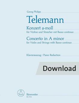Concerto en la mineur pour violon, cordes et basso continuo Download