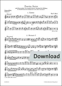 Deuxième suite basée sur des danses tirées du livre de musique de Leopold Mozart pour Wolfgang 