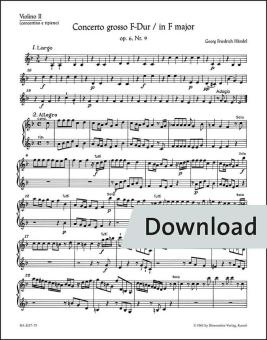 Concerto grosso en fa majeur. 6/9 HWV 327 Download