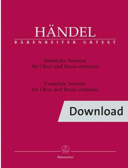 Sonates complètes pour hautbois et basso continuo Download