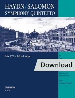 Quintette Symphonie en do majeur Hob. I : 97 