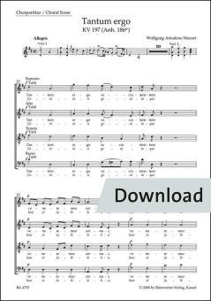 Tantum ergo KV 197 (Annexe 186e) Download