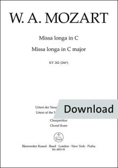 Missa longa en do majeur KV 262 (246a) Download