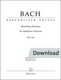 Passion selon saint Matthieu BWV 244 Download
