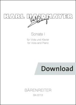 Sonate n° 1 pour alto et piano 