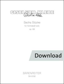 Six pièces pour solo de contrebasse op. 68 Download
