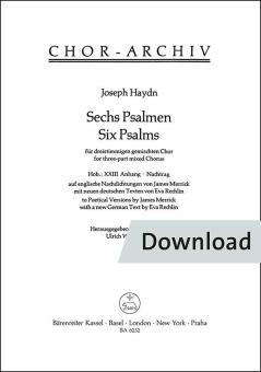 6 Psaumes Hob XXIII : Annexe Download