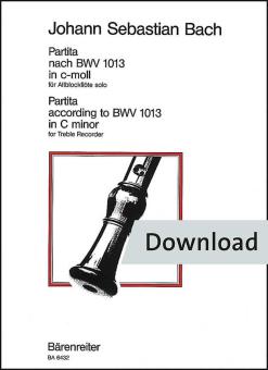 Partita en do mineur BWV 1013 Download