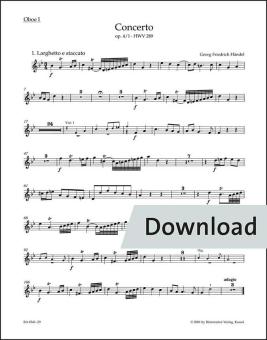 Concerto en sol mineur, op. 4/1 HWV 289 Download