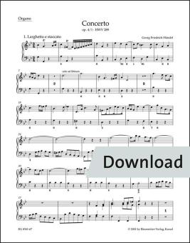 Concerto en sol mineur, op. 4/1 HWV 289 Download
