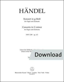 Concerto en sol mineur, op. 4/1 HWV 289 Download