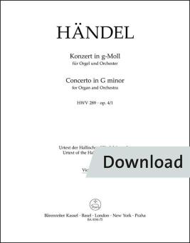 Concerto en sol mineur, op. 4/1 HWV 289 Download