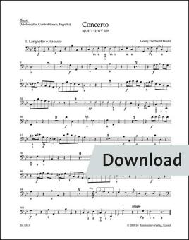 Concerto en sol mineur, op. 4/1 HWV 289 Download
