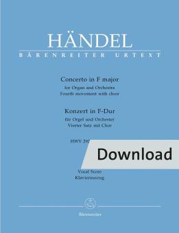 Concerto en fa majeur, op. 4/4 HWV 292 Download