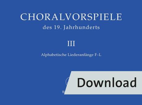 Préludes choraux du XIXe siècle 3 Download