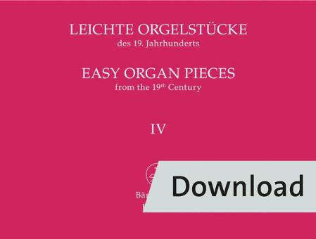 Pièces faciles pour orgue du XIXe siècle 4 Download