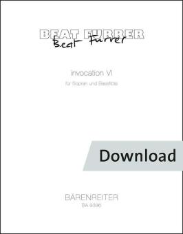 Invocation VI pour soprano et flûte basse Download