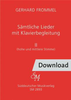 Chansons complètes avec accompagnement au piano 2 Download
