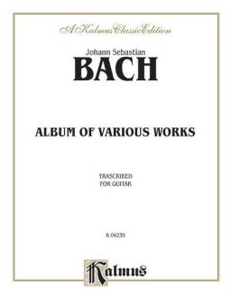 Album Of Various Works Transcribed For Guitar Standard