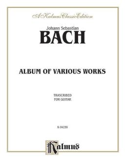 Album Of Various Works Transcribed For Guitar Standard