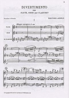 Divertimento For Wind Trio Op. 37 (Score) 