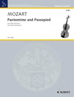 Pantomime and Passepied K.299 B Anh. 10 Standard