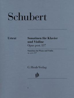 Sonatines pour piano et violon op. post. 137 