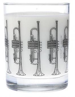 Clear Glass Tumbler: Trumpet 