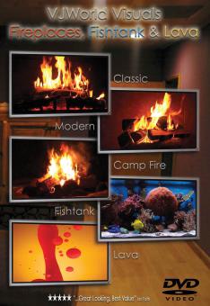 Vj World Visuals Fireplaces, Fishtank & Lava DVD 