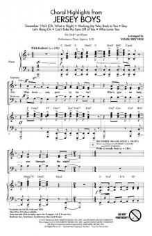 Jersey Boys (Choral Highlights) 