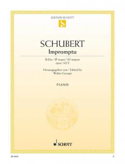 Impromptu Op. posth. 142 D 935/3 B flat Major Standard
