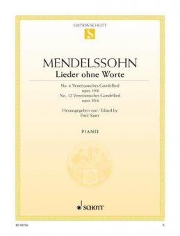 Songs without Words Op. 19/6 and Op. 30/6 Standard