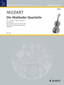 Les quatuors de Milan No. 1 La majeur Standard