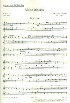 Petites pièces en Trio Standard