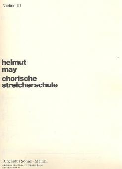 Chorische Streicherschule für den Anfang 